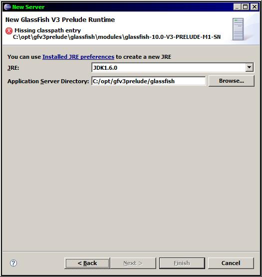 Glassfish prelude new server jar version errors.JPG