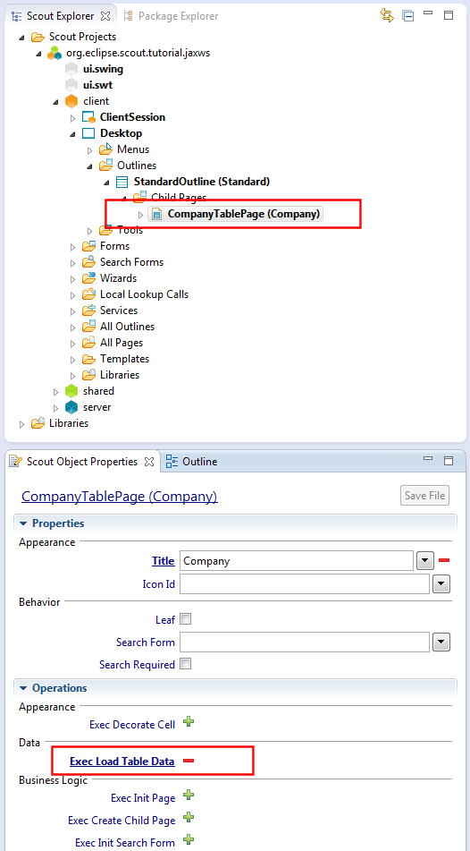 Populate company table with data