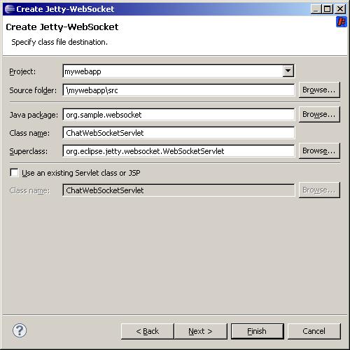 Jetty WTP Plugin/Jetty WTP Websocket Wizard Eclipsepedia