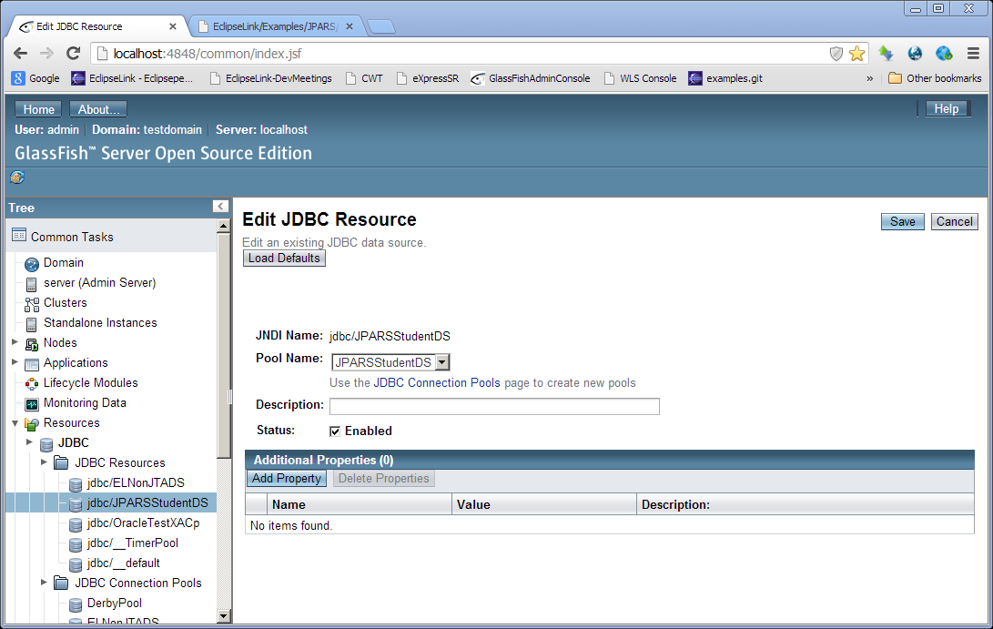 JDBC Resource