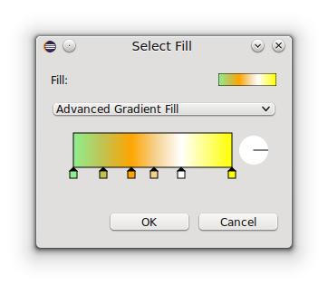 The FXAdvancedGradientPicker embedded into a property edit dialog.