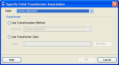 Specify Field-Transformer Association Dialog Box