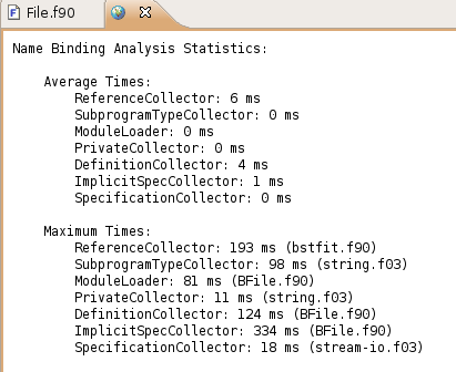 Example of the Display Binder Statistics refactoring