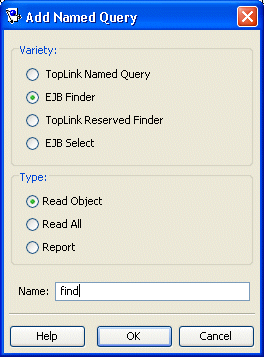 Add Named Query Dialog Box