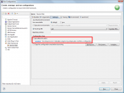 OSGi Framework run configuration, Settings tab