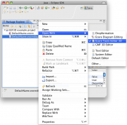 Figure 8: Context menu of ecore diagram file