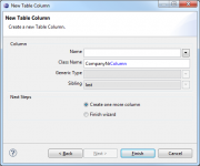 Enter name for column