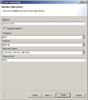 Service Discovery form