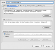 Figure 2: Run configuration