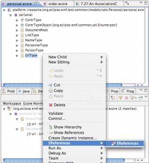 Ecore EReferences query