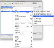 Figure 4: Graph example, context menu "Open With..."