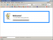 The Test RP running on localhost