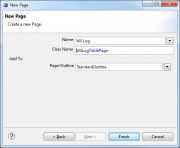Give Page a name and link it with MainOutline