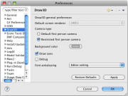 Figure 1: Draw3D Preferences