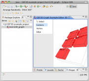 Figure 5: Sample graph opened with 3D editor