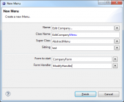 Create the EDIT menu