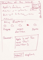 Choose view: Choose answer and express additional comments