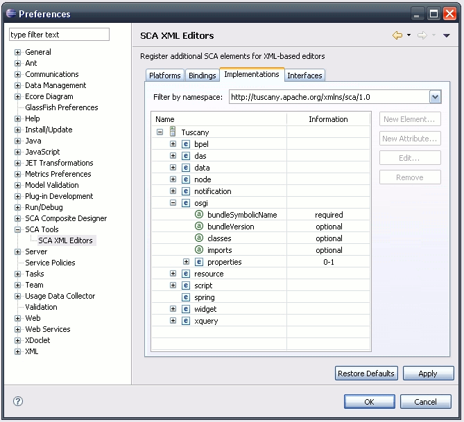 SCA/Components/SCA XML Editor - Eclipsepedia