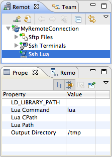 Remote connection tree.