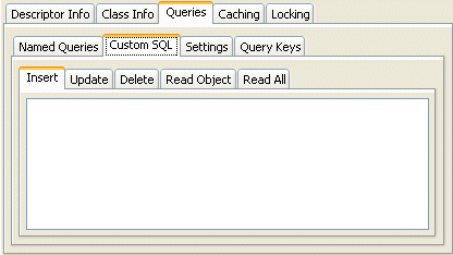 Queries, Custom SQL Tab
