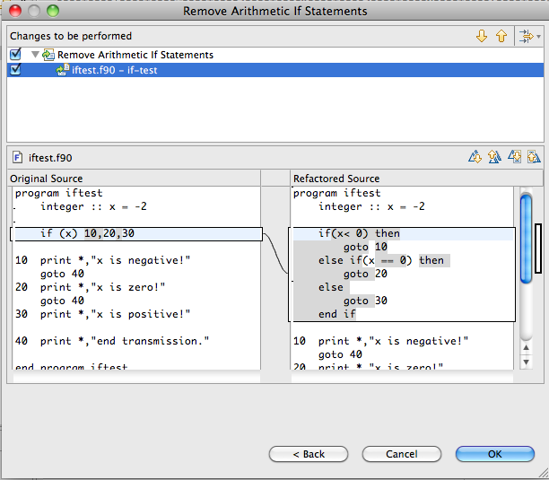 Example of the Remove Arithmetic If Statement refactoring.