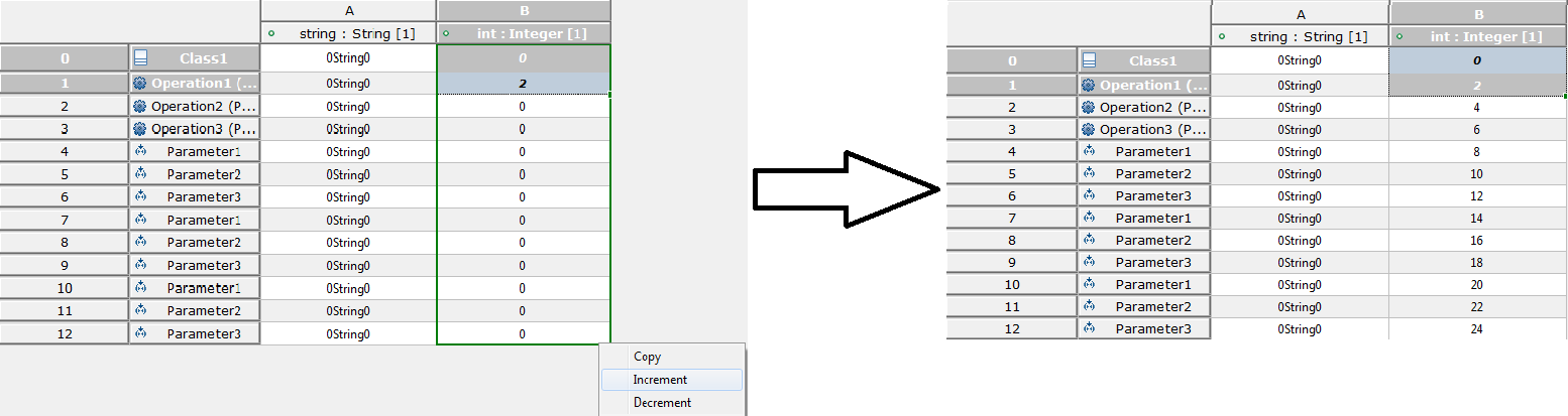 Fill Increment Number when two selected cells