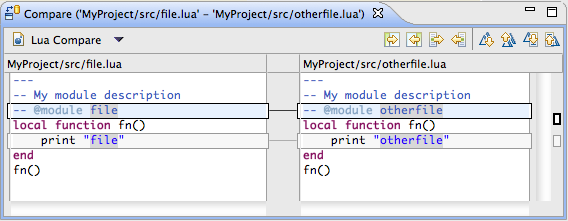 Compare Lua files