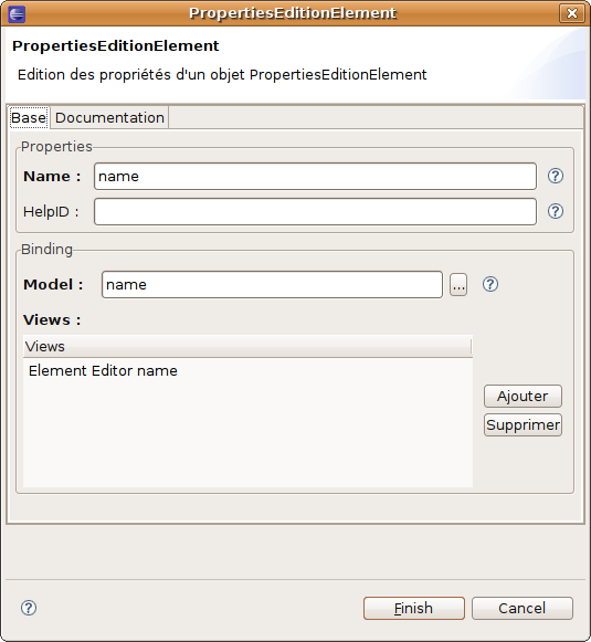 Sample of JFace wizard integrating a component generated with EEF