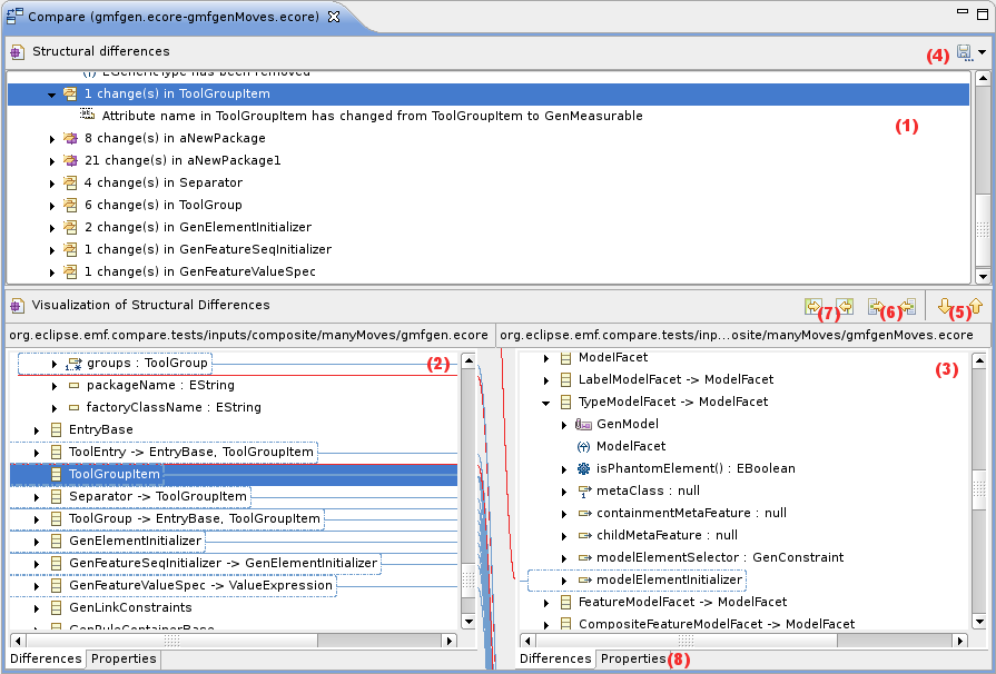 EMF Compare's basic user interface