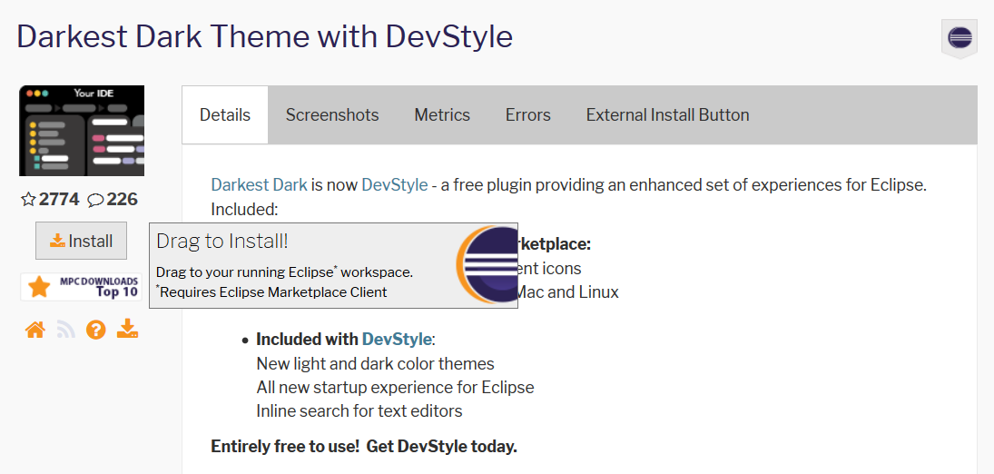 step by step install instructions of eclipse ide for mac
