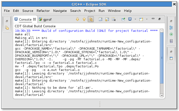 Linux Tools Project/GProf/User Guide - Eclipsepedia