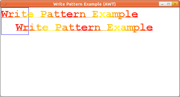 Write Pattern Example (AWT)