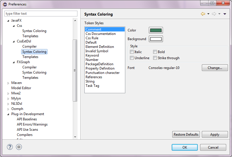 Preferences JavaFX CSSExtDsl Syntax Coloring.png