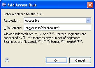 Build path page add access rule.JPG