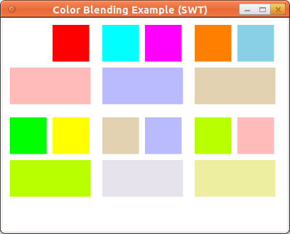 Color Blend Example (SWT)