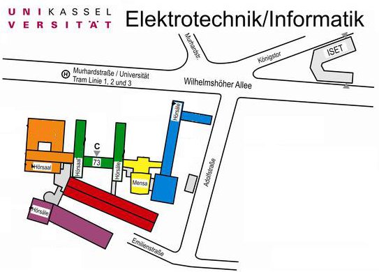 Lageplan Uni Kassel FB 16