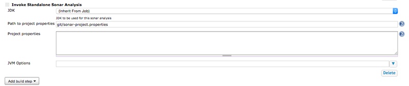 SonarQube build step in Hudson