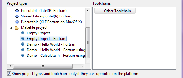 new file in project workspace fortran powerstation