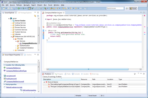 Scout/Tutorial/3.8/webservices/Webservices with JAX-WS - Eclipsepedia
