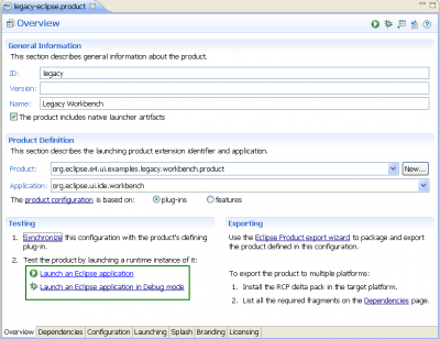 E4/Compatibility/Running the compatibility layer - Eclipsepedia