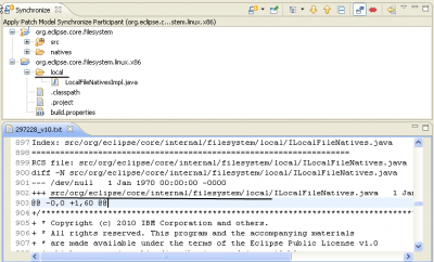 Apply patch in Sync view - Eclipsepedia